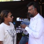 Aishwarya R. Dhanush Instagram - #lalsalaam moideen bhai ! And off we go to our next schedule ,kudos team and @therealkapildev sir you are a darling 🫡 see you soon ! #thankfulgratefulblessed