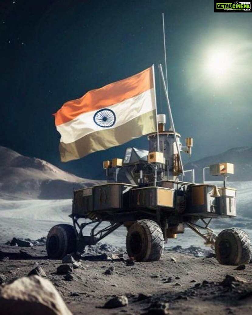 Aishwarya R. Dhanush Instagram - Super proud just like every other fellow Indian tonight ! Big salute 🫡 to @isro.in and each and every single one behind this unprecedented achievement… #chandrayaan3 ..our Indian stamp on the South Pole of the moon ! #momentsthatmakememories ! Now for some peaceful reading and a goodnight sleep with my pillow and pride ! #proudindian🇮🇳