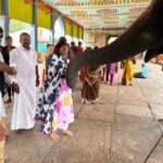 Aishwarya R. Dhanush Instagram – Divine blessings
Peaceful feelings 
#thirukadaiyur #saturdaymood
