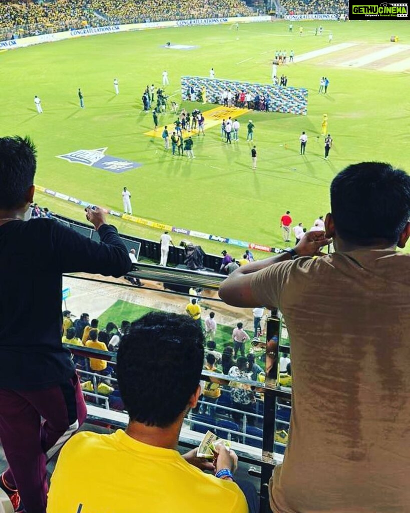 Aishwarya R. Dhanush Instagram - What a match night for a mother it was ! For our #CSK to win on home ground and to see my boys cheer and in full glee ! #momeriesforlife❤ Finals here we come ! #CSK #sons❤❤ #aboutlastnight✨
