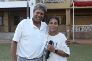 Aishwarya R. Dhanush Instagram - #lalsalaam moideen bhai ! And off we go to our next schedule ,kudos team and @therealkapildev sir you are a darling 🫡 see you soon ! #thankfulgratefulblessed