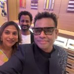 Aishwarya R. Dhanush Instagram – Dress up ..look up ..show up..after a day of work ..worth it ! Thank you @apple #timcook sir and #shvetha for making me dress up and come for this awesome opening ! Of course always a pleasure being around you @arrahman sir ! (Will never miss a photo op with you )  #eveningtoremember