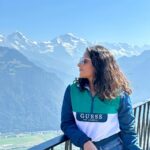 Aishwarya Sharma Bhatt Instagram - Love in the Air ❤️ #interlaken @myswitzerlandin @interlaken @jungfraujochtopofeurope #aishwaryasharma #neilbhatt #switzerland #ineedswitzerland #interlaken #jungfrauregion #neilkiaish #honeymoon