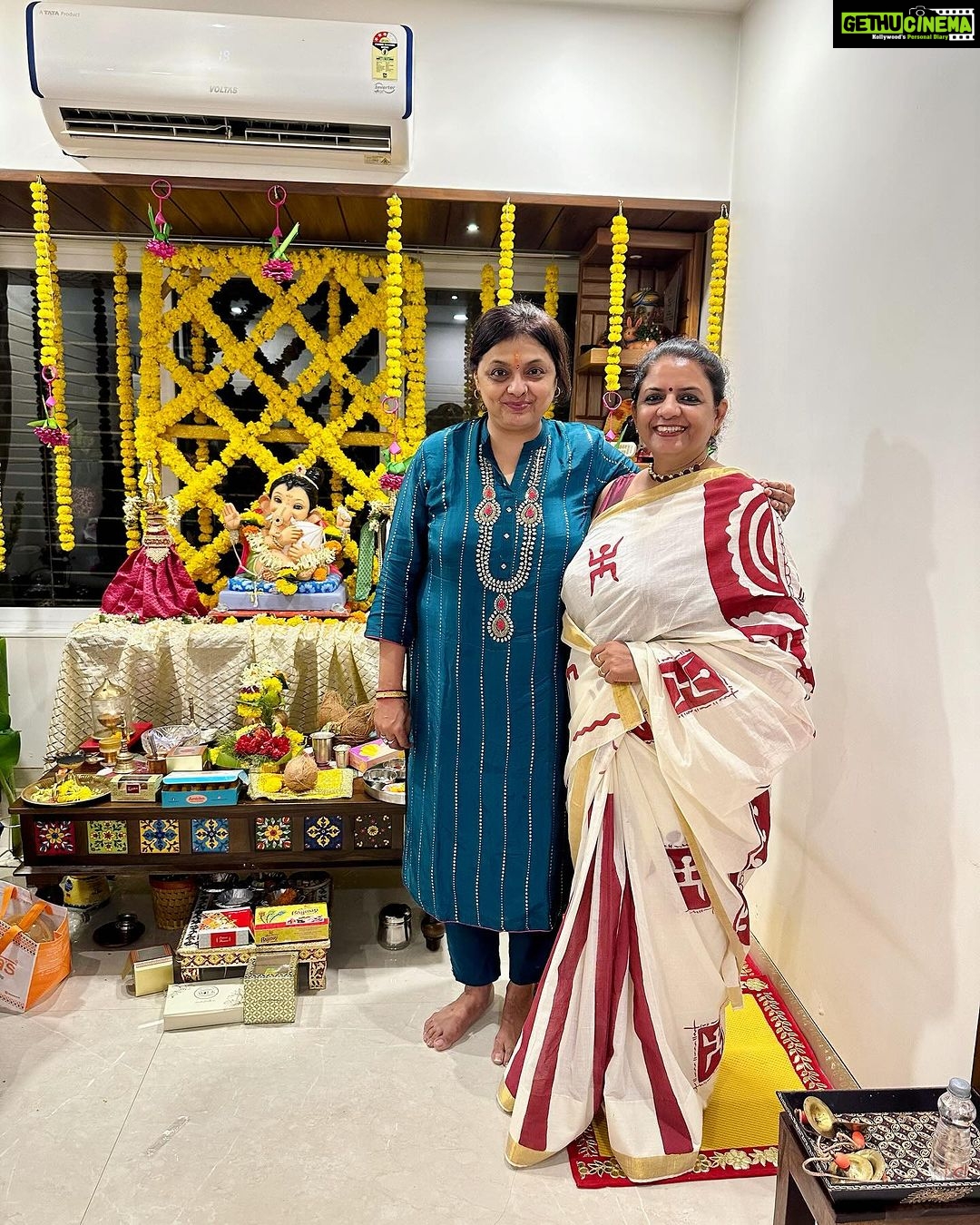 Aishwarya Sharma Bhatt Instagram - गणपति बप्पा मोरया 🙏🏻😇❤️ @vihansometimes . . . . #ganpati2023 #ganeshchaturthi #vihanverma #aishwaryasharma #neilbhatt #ganpatifestival #mumbai #ganpatibappamorya