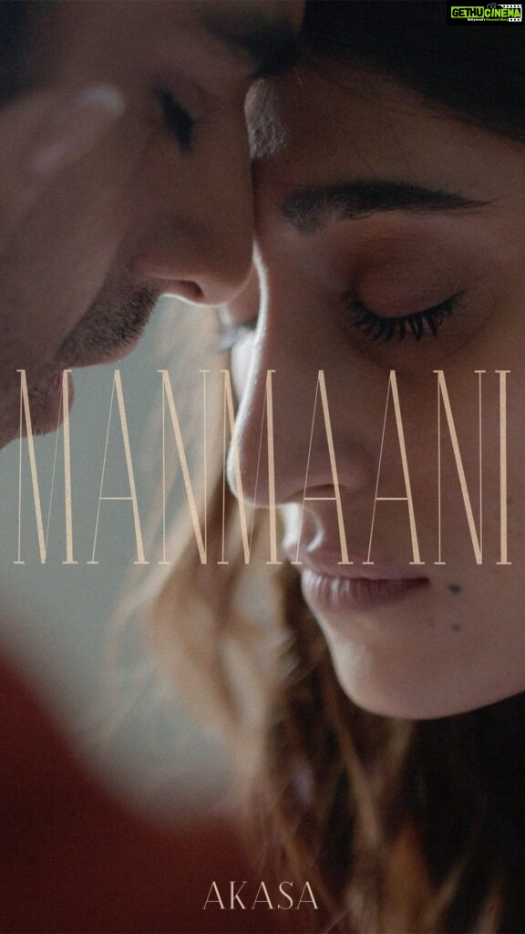 Akasa Instagram - A song I lived and created a few years back, brought to life with the help of Noor and Angad.. MANMAANI is YOURS now! 🥹♥️ ‘we all have regrets, things that could’ve been. That’s where I meet you every time.. at the edge of possibilities..’ @rohankhurana7 @sonymusicindia • • • • • • • •