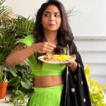 Alekhya Harika Instagram - Just Festive Vibes ❤️ wishing you’ll Happy Ugadi May this year brings you lots of happiness and good health & wealth 🫶🏻🍃 Outfit : @pari.designers_