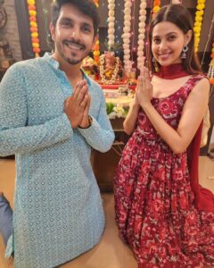 Alice Kaushik Instagram - To blessings & beyond! ♥️😘🧿🙏

#ganpatibappamorya #ganeshchaturthi #kdice
#picoftheday #happiness #instagram #picture