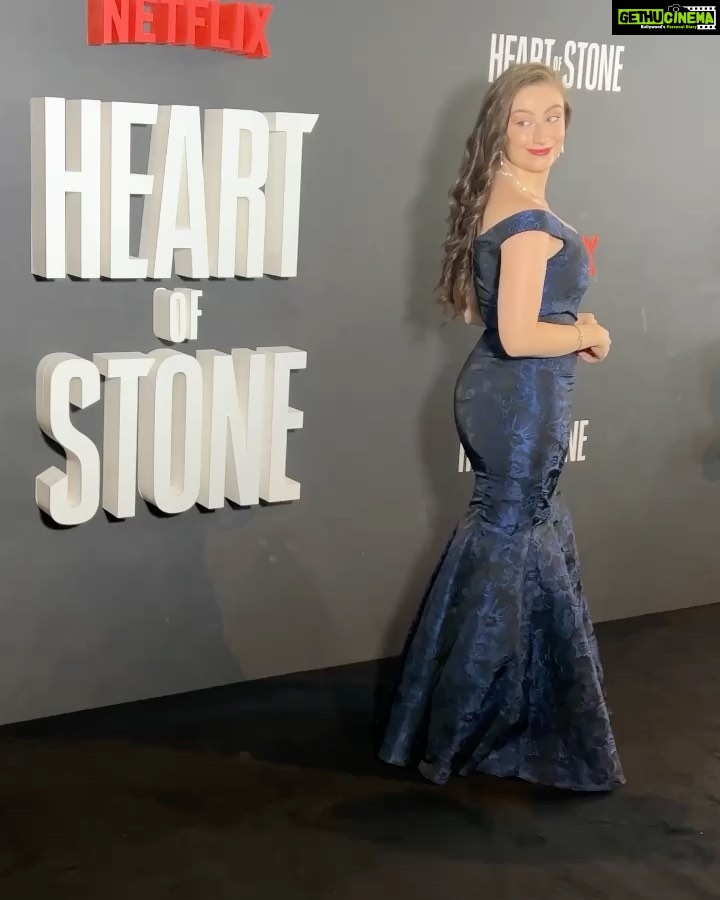 Amber Doig Thorne Instagram - If you could be anything, what would you be? I’d love to be a spy 😎✈🌍 Had such a lovely time at The Heart of Stone Premiere - the film follows a female kick ass spy working for the most mysterious intelligence agency in the world 😍 I’ve wanted to be a Spy since I was a little girl, so I started preparing from a young age 😂 When I was at school I studied 5 languages (French, Spanish, Latin, Greek, Russian), I’ve been shooting rifles since I was 12, horse riding, practising martial arts and stunts, and I even applied to be an Intelligence Officer in MI6 🙈 Can you imagine me as a spy 🤣 I’ve always loved spy films - especially ones where the kick ass lead is a female, and Gal Gadot absolutely smashes it in Heart of Stone ⭐ Thank you @netflixuk @tiktok_uk for a wonderful evening💙 📍 Heart of Stone Premiere, BFI Southbank 🖤 @netflix @netflixfilm @skydance @tiktok @heartofstonefilm @gal_gadot @jamiedornan @aliaabhatt #galgadot #jamiedornan #aliabhatt #heartofstone #filmpremiere #filmpremier #moviepremiere #moviepremier #premiere #redcarpet #redcarpetstyle #redcarpetlook #redcarpetfashion #redcarpetdress #redcarpetlooks #redcarpetmakeup #redcarpetdresses #redcarpetready #redcarpetmoments #redcarpetpremiere #ambzdt #amberdoigthorne #londonpremiere #spymovie #spyfilm