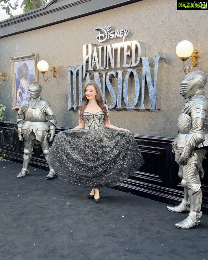 Amber Doig Thorne Instagram - Welcome, foolish mortals, to the Haunted Mansion Premiere π» Such a spooktacular evening celebrating the reboot of one of my all time favourite Disney films π₯° Thank you @disneyuk for a fabulously spooky evening π€ π This gorgeous tulle dress is from @milla #hauntedmansion #hauntedmansionmovie #thehauntedmansion #thehauntedmansionmovie #filmpremiere #filmpremier #moviepremiere #moviepremier #premiere #premier #redcarpet #redcarpetstyle #redcarpetlook #redcarpetfashion #redcarpetdress #redcarpetlooks #redcarpetmakeup #redcarpetdresses #redcarpetready #redcarpetmoments #redcarpetpremiere #ambzdt #amberdoigthorne #londonpremiere @disneystudiosuk @thehauntedmansion Leicester Square