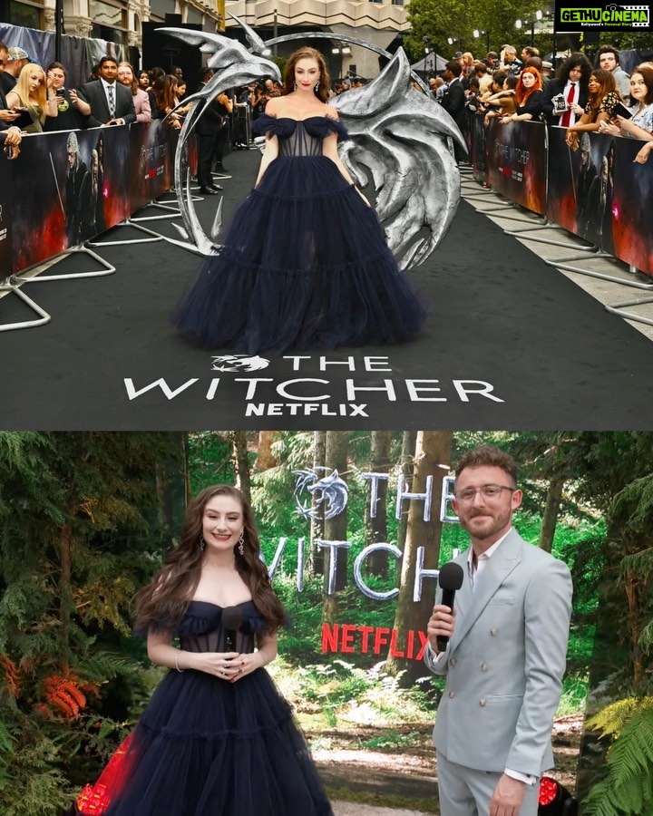Amber Doig Thorne Instagram - The Witcher Season 3 World Premiere ⚔ What do you call a Witcher that's great at answering random questions? Geralt of Trivia 👀😂 I walked the black carpet alongside some of my favourite actors - and then I had the honour of chatting to the amazingly talented cast (videos will be posted soon on my TikTok)! Someone needs to pinch me real quick because I have major imposter syndrome rn 🙈 This was such a bittersweet event as it’s Henry Cavill’s last season - I honestly think he was born to play this role, he’s the perfect Geralt in my eyes and will be greatly missed 🥹 It was wonderful celebrating Henry’s last season with him at the premiere - everyone gave him a standing ovation before watching the first episode which was so sweet 🥰 Congratulations to the wonderful cast and crew for another fantastic season 🗡 The Witcher Season 3: Part 1 is out now on Netflix (Part 2 is released on 27th July)! 😍 Thank you @netflixuk for a magical evening ✨ 👗 This gorgeous tulle dress is from @milla 💎 Stunning tennis bracelets by @warrenjamesjewellers #thewitcher #thewitcher3 #thewitchernetflix #thewitcheredit #thewitcher2 #thewitcherpremiere #thewitcherseries #thewitcher #filmpremiere #filmpremier #moviepremiere #moviepremier #premiere #premier #redcarpet #redcarpetstyle #redcarpetlook #redcarpetfashion #redcarpetdress #redcarpetlooks #redcarpetmakeup #redcarpetdresses #redcarpetready #redcarpetmoments #redcarpetpremiere #ambzdt #amberdoigthorne #londonpremiere @netflix @witchernetflix Kaer Morhen