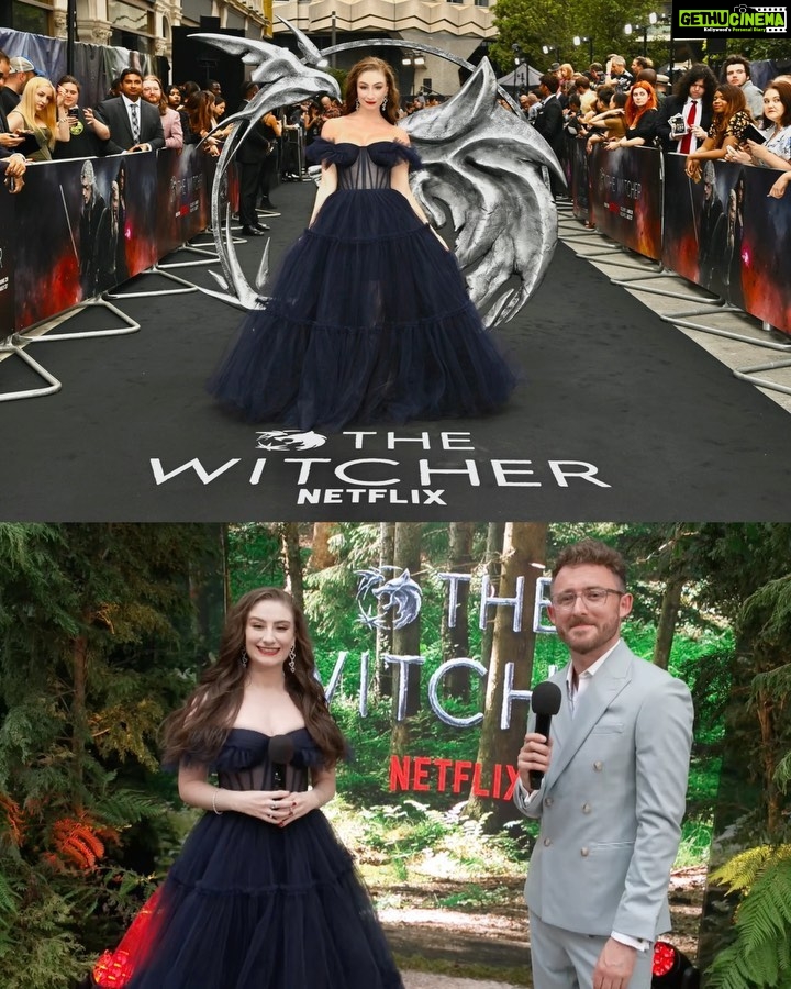 Amber Doig Thorne Instagram - The Witcher Season 3 World Premiere โ๏ธ What do you call a Witcher that's great at answering random questions? Geralt of Trivia ๐๐ I walked the black carpet alongside some of my favourite actors - and then I had the honour of chatting to the amazingly talented cast (videos will be posted soon on my TikTok)! Someone needs to pinch me real quick because I have major imposter syndrome rn ๐ This was such a bittersweet event as itโs Henry Cavillโs last season - I honestly think he was born to play this role, heโs the perfect Geralt in my eyes and will be greatly missed ๐ฅน It was wonderful celebrating Henryโs last season with him at the premiere - everyone gave him a standing ovation before watching the first episode which was so sweet ๐ฅฐ Congratulations to the wonderful cast and crew for another fantastic season ๐ก๏ธ The Witcher Season 3: Part 1 is out now on Netflix (Part 2 is released on 27th July)! ๐ Thank you @netflixuk for a magical evening โจ ๐ This gorgeous tulle dress is from @milla ๐ Stunning tennis bracelets by @warrenjamesjewellers #thewitcher #thewitcher3 #thewitchernetflix #thewitcheredit #thewitcher2 #thewitcherpremiere #thewitcherseries #thewitcher #filmpremiere #filmpremier #moviepremiere #moviepremier #premiere #premier #redcarpet #redcarpetstyle #redcarpetlook #redcarpetfashion #redcarpetdress #redcarpetlooks #redcarpetmakeup #redcarpetdresses #redcarpetready #redcarpetmoments #redcarpetpremiere #ambzdt #amberdoigthorne #londonpremiere @netflix @witchernetflix Kaer Morhen