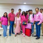 Ameesha Patel Instagram - How much PINK is tooo much PINK ??? Not enough when me n my team are off to the PINK CITY - JAIPUR !!! GADAR 2 promotions !!! Here comes BARBIE SAKINA n Her team 💖💖💕💕💕💖