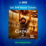 Ameesha Patel Instagram – Get ready to experience Tara Singh back in action with this 🔥 offer! Book 2 movie tickets for the price of 1 with @paytmtickets!

#Gadar2Trailer is out now. 
(Link in bio)

#Gadar2 releasing in cinemas near you on August 11th.

@zeestudiosofficial @gadarmovie_official @iamsunnydeol @iutkarsharma @anilsharma_dir @anilsharmaprod @mithoon11 @shabinakhanofficial @quadri.sayeed simratkaur_16 @manishwadhwa.in @mrgravitas @zeemusiccompany @zee5 @zeecinema @zee5global