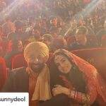 Ameesha Patel Instagram - Posted @withregram • @iamsunnydeol Memorable moments from #Gadar2Trailer Launch How did you like the trailer , comment your favourite moments. Thank you all for your love to #TaraSingh , see you in cinemas on 11th August