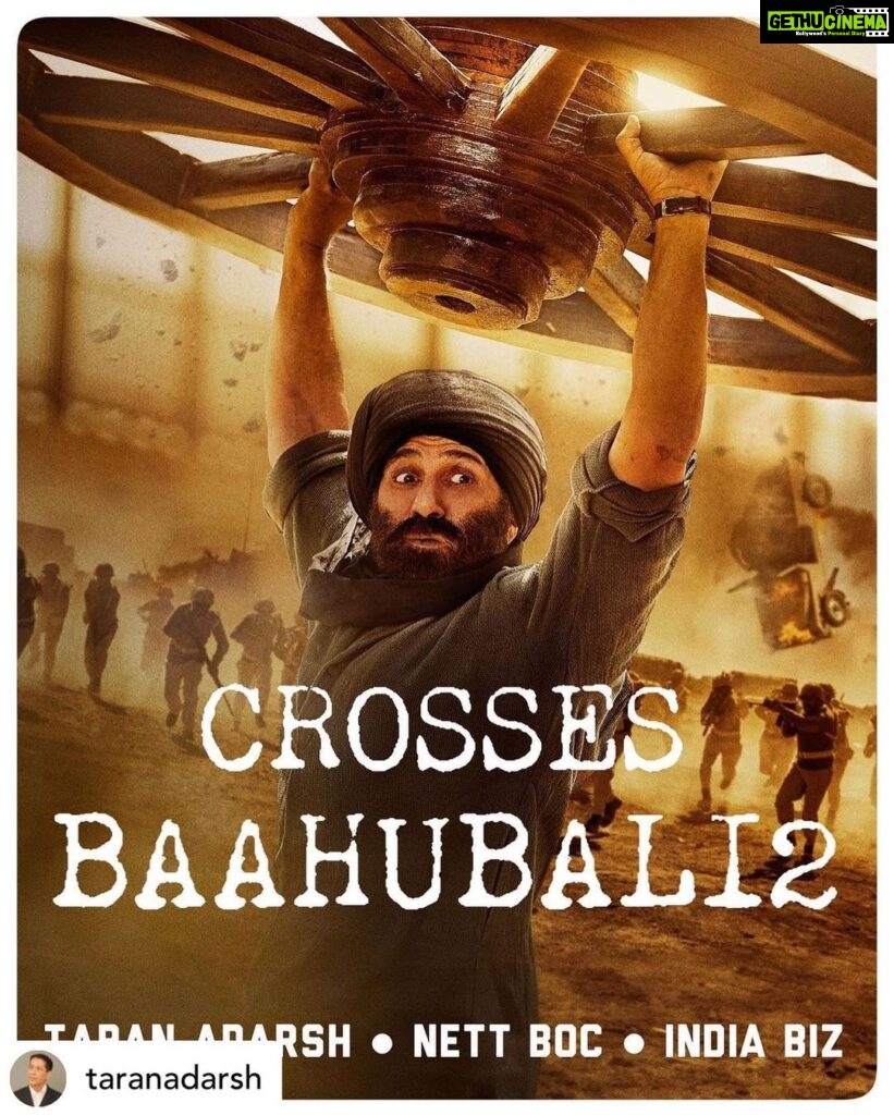 Ameesha Patel Instagram - Posted @withregram • @taranadarsh #Gadar2 crosses *lifetime biz* of #Baahubali2 #Hindi… Becomes SECOND-HIGHEST grossing #Hindi film. ⭐ Week 1: ₹ 284.63 cr ⭐ Week 2: ₹ 134.47 cr ⭐ Week 3: ₹ 63.35 cr ⭐ Week 4: ₹ 27.55 cr ⭐ Weekend 5: ₹ 5.03 cr ⭐ Total: ₹ 515.03 cr #India biz. Nett BOC. #Boxoffice