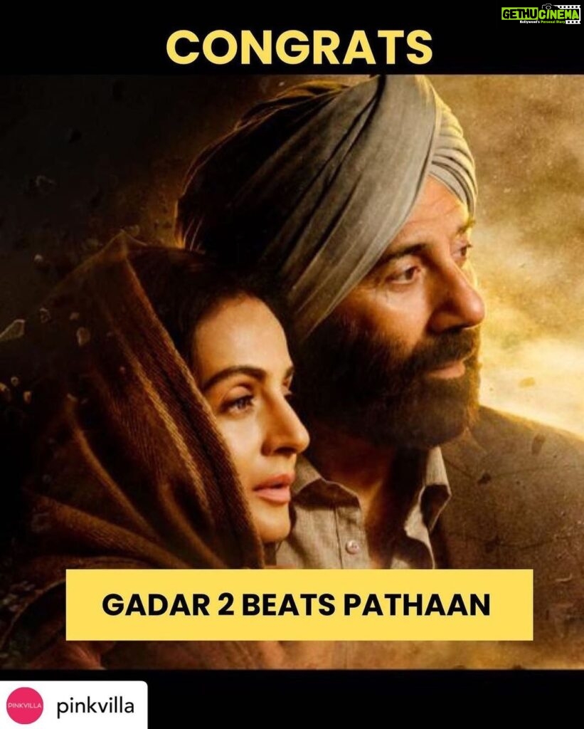 Ameesha Patel Instagram - Posted @withregram • @pinkvilla GADAR 2 IS MAGIC AT THE BOX OFFICE … NO SOLO RELEASE ,, LIMITED SCREEN COUNTS ,, MADE AT A BUDGET OF ONLY 75 CRORES ,, inspite of all this GADAR 2 still manages to CROSSES PATHAN LIFETIME COLLECTION .. 🔥🔥🔥🔥imagine if this was SOLO RELEASE ?? ANY GUESSES ??? 650 or 700 crores life time collections ???