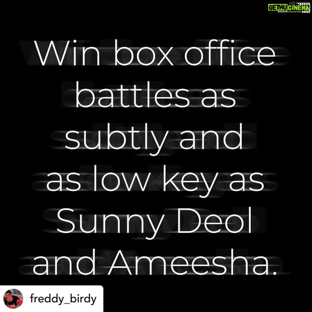 Ameesha Patel Instagram - Posted @withregram • @freddy_birdy #gadar2