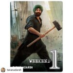 Ameesha Patel Instagram - Posted @withregram • @taranadarsh TARA SINGH SMASHES THE #BO WITH HIS SLEDGE HAMMER… #Gadar2 creates #Gadar at the #BO… The GLORIOUS opening weekend proves, yet again, that *well-made* desi entertainers will never go out of fashion… All eyes on #IndependenceDay: Picture abhi baaki hain… Fri 40.10 cr, Sat 43.08 cr, Sun 51.70 cr. Total: ₹ 134.88 cr. #India biz. It’s crystal clear by now - if #Gadar2 was a solo release, NOT clashing with another #Hindi film - it would’ve easily added another ₹ 30 cr in its *weekend total*.