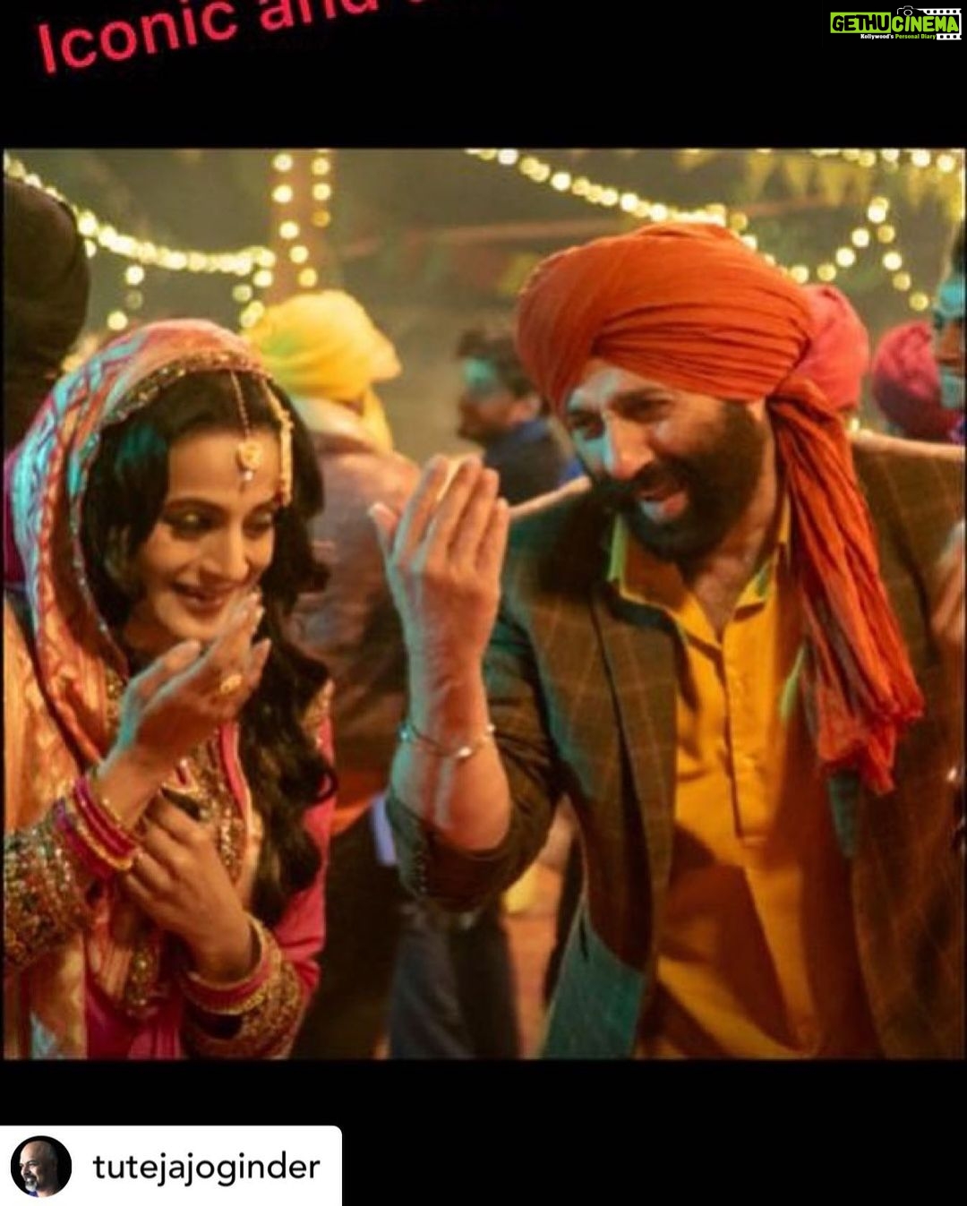 Ameesha Patel Instagram - Posted @withregram • @tutejajoginder …also let’s admit this, the decision to retain practically the same cast for #Gadar2 and taking forward the story as a true sequel has worked so very well for the film. The film wouldn’t have been the film that it has turned out to be if #AmeeshaPatel wouldn’t have been there as #Sakina. It was her tender moments as a loving wife and mother that brought so much emotional appeal to the film. Very importantly, her ‘jodi’ with #SunnyDeol has been just wow ❤️ @ameeshapatel9 @iamsunnydeol