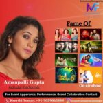 Amrapali Gupta Instagram – Our exclusive beautiful Television diva
Amrapalli Gupta
Available for upcoming events apperance
Also available for upcoming Ganapati, Dahihandi and Navratri Dandiya events..
For shows booking contact
@kmainfrrameentertainment 
+91-9039063888
.
.
.
.
.
.
#kmainfrrameentartainment #mainfrrameentertainment #event #celebrity #celebritymangament #dandiya #dahihandi #ganpati #event #celebrities #amrapalligupta
