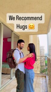 Amrita Rao Instagram - Jab We Met… after 10 Days of Anmol’s Vipassana! First time in our 14yrs - No Vid Call, No Ph Call 📞 No Connect ❤️ I wanted to Record our Meeting! 
#love #couple #missyou #amritarao #rjanmol