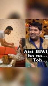 Amrita Rao Instagram - Amrita Rao- Reel vs Real 🤩 all Buoys who post “I Deserve a POONAM in My Life” ( including Kapil ) - Ek Baar Ye Dekhlo 🤪😅 @kapilsharma bhai aap bhi 🥳
#reels #funnyvideos #husband #wife #trending @team.kapilsharma