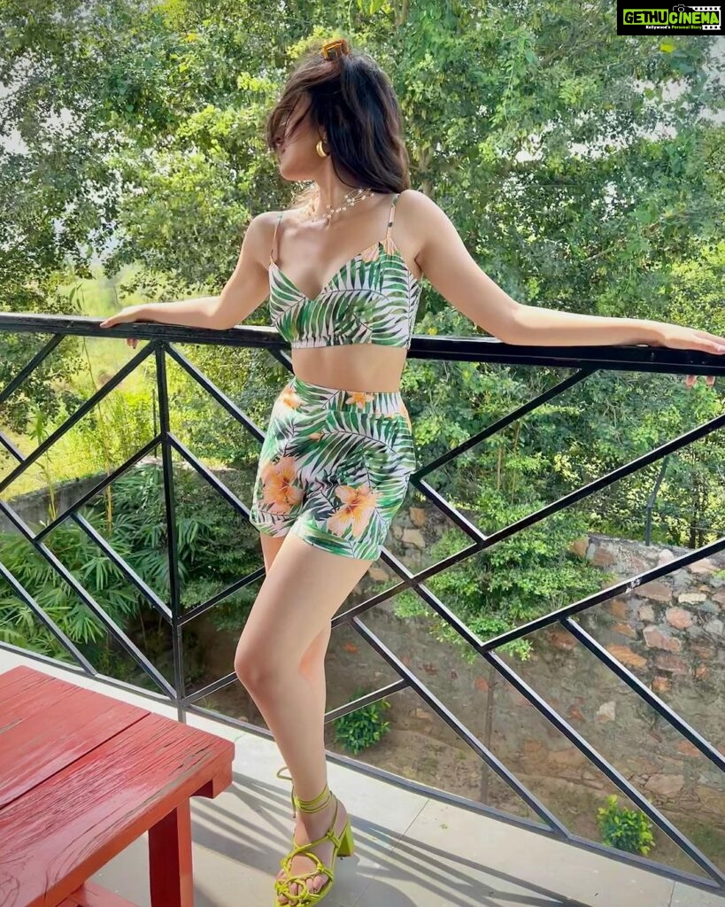 Anchal Sahu Instagram - All we have is now💚🌿 Wearing @nore21_in
