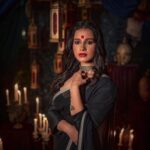 Angana Roy Instagram - In a black saree, I find my inner mystery. #wednesday #postoftheday #sareelove #sareestory #blacksaree #mystery #indianattire #indianlook #lookbook #bindilove #setdesign #aesthetic #kohleyes #anganaroy Melrose Gardens