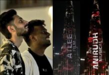 Anirudh Ravichander Instagram - What dreams are made of 🙏🏻 Thank you King @iamsrk 👑 #Jawan to explode from the 7th 🔥 @atlee47