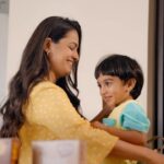 Anita Hassanandani Instagram – Milk! It’s truly a word of contention in our house. 🫣Now that Aaravv has started going to school, i want to ensure he drinks his glass of milk every morning. But it’s not an easy task to get kids to drink plain milk and adding a milk mix means so much refined sugar. 🙄 I’d been looking for a milk mix that’s tasty enough to get him to finish his glass but also nutritious and clean, which means NO refined sugar! 
The Slurrp Farm Magic Mix has been such a great discovery because it’s made with 
Jowar 🌾
Oats 🌾
And jaggery 😋
Which means wholesome nutrition, without any junk!
Our school mornings have turned a whole lot smoother, (just like the magic milk mix)! 💛
Order your little one’s favourite flavour today from Slurrp Farm website. 
#SlurrpFarm #ZeroJunk #MilkMix #NoRefinedSugar #MadeByTwoMothers #HonestYummyness #ad