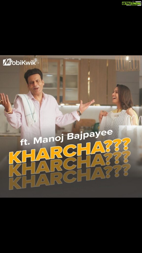 Anita Hassanandani Instagram - Isn’t checking multiple bills and analysing them a cumbersome job?? Worry not! We have got your back with our spend analytics. Now check all your bills & calculate spend analysis at your fingertips! Check out what happens when Manoj Bajpayee & Anita Hassanandani discuss Kharcha! Download Now: https://w6em.app.link/manojbp1 #MobiKwik #ManojBajpayee #AnitaHassanandani #SpendAnalysis