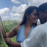 Anita Hassanandani Instagram - The mandatory Bali thing sorry Bali swing 🤣 With my saddu 10 year old husband who loves me enough to get onto the jhullaaaaa I love you 💙