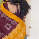 Anitha Sampath Instagram - kolam saree @izhaiyal_thesarihouse😍 loved this hand blocked kolam saree in madurai cotton. Kolam and kunguma colour, a perfect traditional combo❤️ #anithasampath #kolamsaree #cottonsaree #sareecollection #southindiansaree