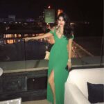 Anjali Lavania Instagram - Being feminine doesn’t mean not being strong - To me being #feminine is being unafraid to be myself- by embracing all of my flaws along with my gifts 🙏😇🧚🏻‍♀️ #aboutlastnight #dome #domeintercontinental #queensnecklace #mumbaiskyline #mumbai #emerald #modellife #anjalilavania #naturalcurls #eveninggowns
