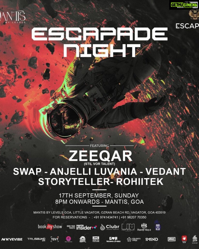 Anjali Lavania Instagram - Come dance with me 🧚🏻‍♀this Sunday 17th September- playing alongside @zeeqar_@i_am.swap @vedantxgavi @storyteller_moments @rohiitek The most happening underground edition - Escapade Nights is now altering the journey to this Intimate & captivating space @mantisbylevelsgoa Live on 17th Sept, 8 pm onwards. @escapadebydibs RSVP :+91 9741434741 Tickets on sale . . . #anjelliluvania #Techno #dancemusic