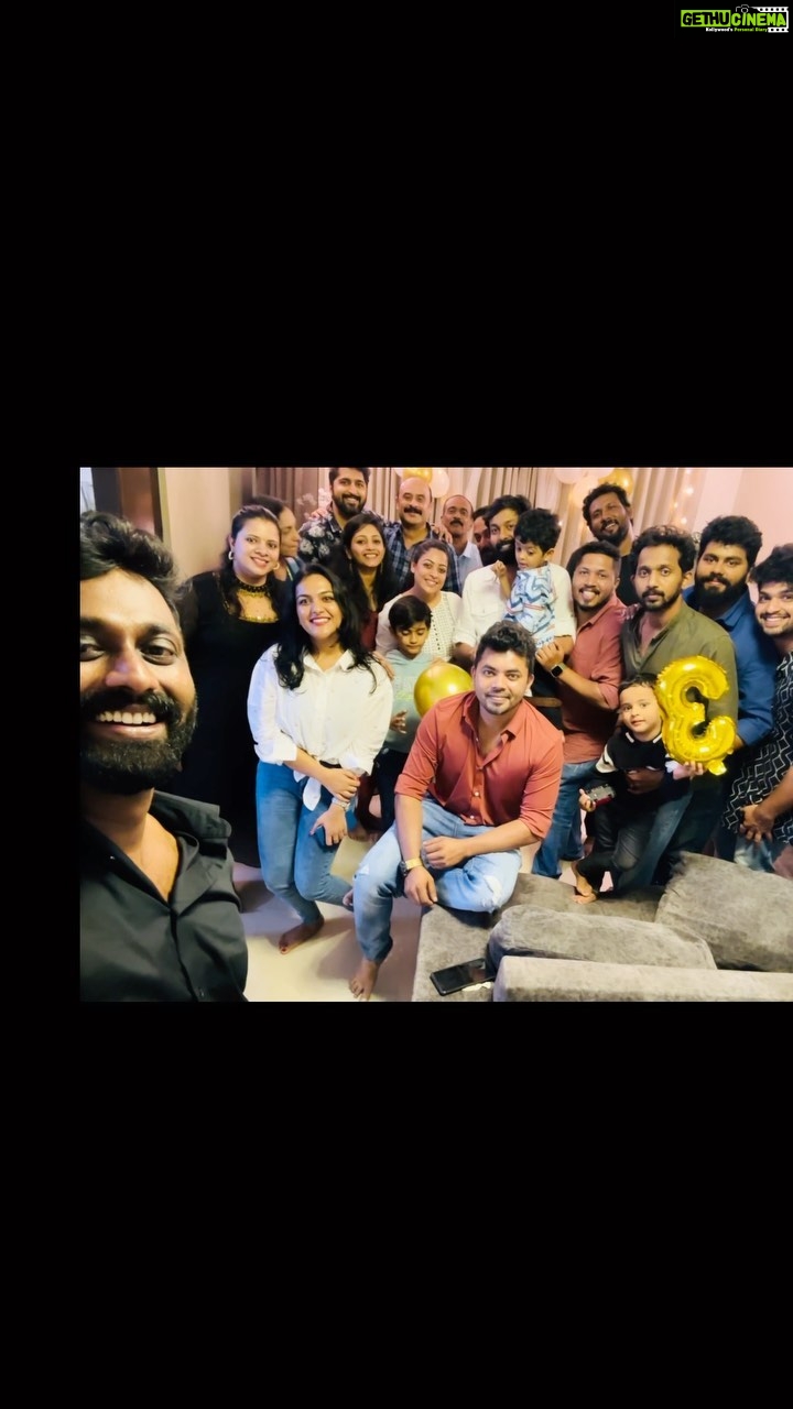 Anjali Rao Instagram - All about last night ❤️ Adhu Boy turns 3 🎂 Thank you so much to everyone who made this happen . Thank you for an amazing cake @baketales_byfia #birthday #boyturns3 #celebration #family #home #happiness #happyfaces #trendingaudio Kochi, India