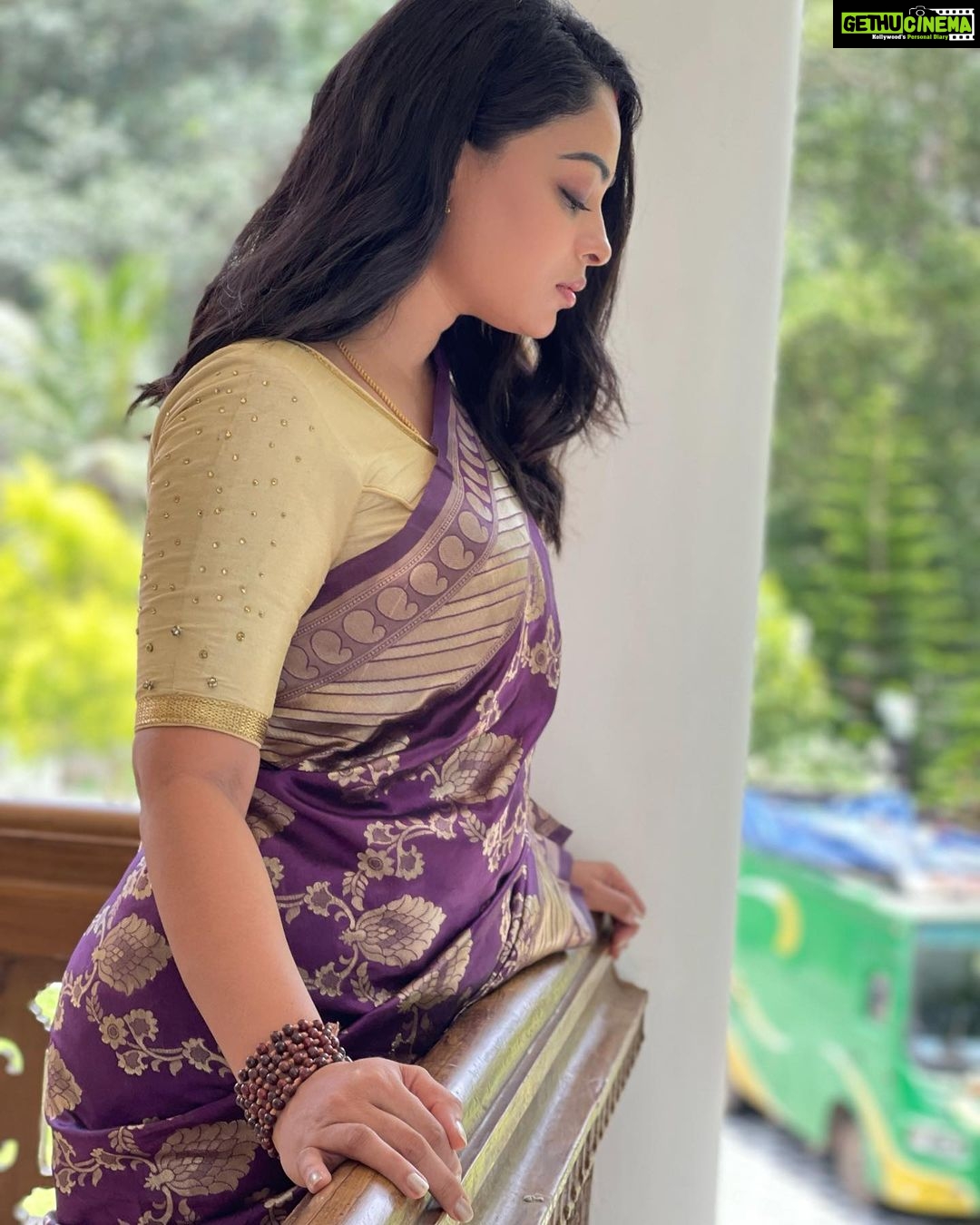 Anjali Rao Instagram - Thank you for this beautiful saree @amora.therealelegance ❤️ PC : @arungraghavan Thank you for the clicks ✌️ #saree #fashion #fashionblogger #style #trending #viral #explore #expressions #postoftheday #post #shotoniphone #photooftheday #instagood #instagram