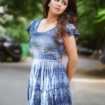 Anjana Rangan Instagram - Beach waves and summer dresses are the Basics! 💙🩵 📸: @twilightzone_photography