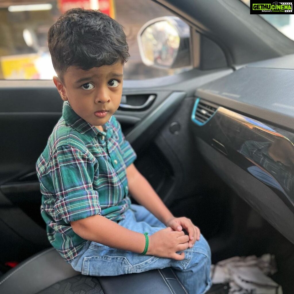 Anjana Rangan Instagram - The day he came into our life was when everything turned meaningful and worth it ♥️ Cant believe he is already 5 years old 🥹♥️ and is already smart, emapathetic and caring! Knows how and when to say thank you, sorry and love you! Cant be prouder. Happiest birthday to Our Rockstar ♥️🧿 All your love and blessings will keep him happy and successful in life! M sure ♥️ P.s : dedicating his fav song for his birthday! #Rudraksh #kissmootales
