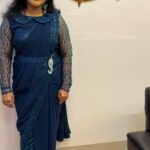 Anju Aravind Instagram - Designer party Wear 👗 Designed and stitched from our studio @iris__designer_studio for gorgeous @anju_aravind24 🥰🥰❤️ #irisdesigns #irisdesignerwear #irisdesignerstudio #sudhamanisuperaonzeekeralam #zeekeralam