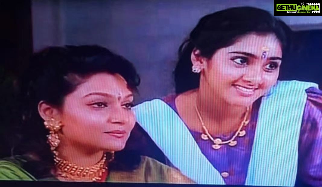 Anju Aravind Instagram - With madhavi, from my malayalam movie Aksharam- directed by siby malayil