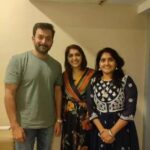 Anju Aravind Instagram - With my 'AMMA' Family❤ #mohanlal #mamooty #prithviraj #jayasuriya #asifali #manojkjayan #premkumar #manjupillai #sanusha #bibingeorgefans