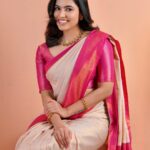 Anju Kurian Instagram - Wearing what I believe in 💓✨ P.C - @afpmagazine Wardrobe - @pranatistyles @allonawallkochi @anitha_allonawall Styling - @soorajskofficial Accessories- @adorebypriyanka MUA - @shari_naressh_makeup