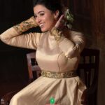 Anju Kurian Instagram - The allure of Anarkali elegance is a tale of grace, poise, and timeless charm spun into every stitch. #Anarkali #OnamAtPothys #Onam2023 Brand - @pothyskerala Photography- @shafishakkeer MUA- @shari_naressh Stylist - @rashmimuraleedharan Location - @rossittawoodcastle