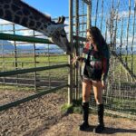 Anjum Fakih Instagram - Jeet ke rahungi har stunt Chahe koi bhi ho mere khilaaf And yes I agree here Am totally cool with giraffes 🦒 . . . #khatronkekhiladi13 #kkk13 @colorstv Styled by @stylebysaachivj Team @sanzimehta777 South Africa