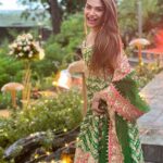 Anjum Fakih Instagram - #ootd #anjumfakih 💚💖💚 . . . Styled by @shailjaanand Outfit by @datetheramp Potli by @aclutchstory Udaipur, Rajasthan
