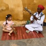 Ankita Bhargava Patel Instagram - Jaipur,Rajasthan Summer ‘23 This was surreal 🤍❤️ Mehr’s jamming session in Jaipur. Such a beautiful instrument this is - RAVANAHATHA