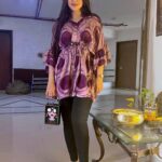 Ankitta Sharma Instagram - 💜💜💜 Wearing @theboozybutton