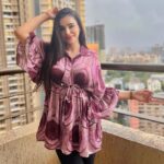 Ankitta Sharma Instagram – 💜💜💜

Wearing @theboozybutton