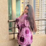 Ankitta Sharma Instagram - 💜💜💜 Wearing @theboozybutton